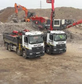 Sorted construction waste
